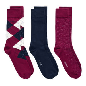 GANT 3-Pack Argyle Socks Gift Box